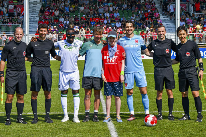 Coin Toss with Soccability KId