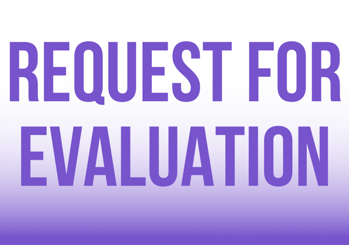 request for evaluation 