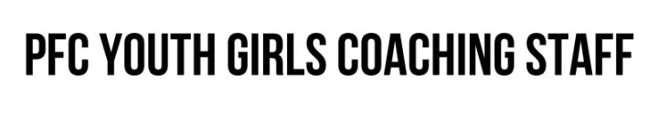 pfc youth girls coaching staff